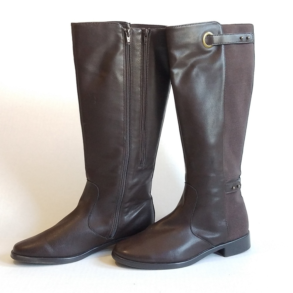 Aerosoles tall riding boots, brown, size 10 xc